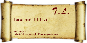 Tenczer Lilla névjegykártya