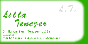 lilla tenczer business card